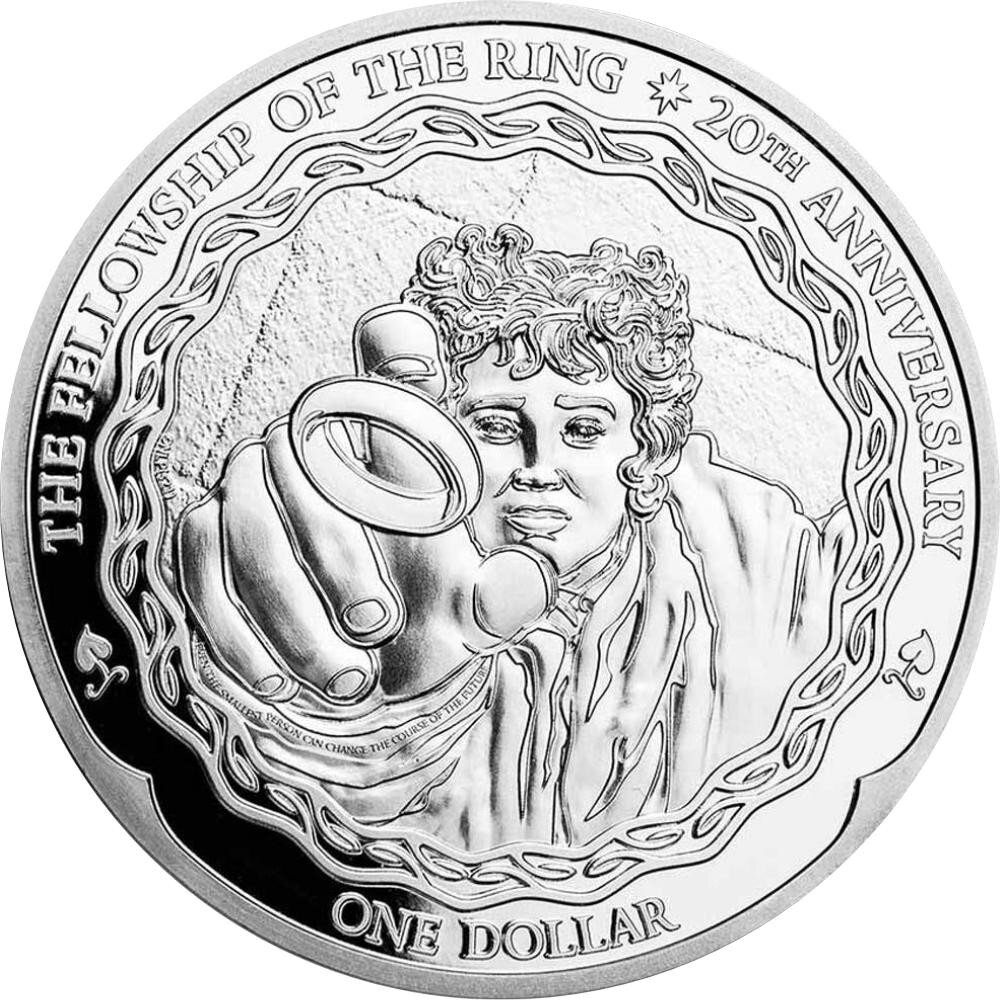 Neuseeland Herr der Ringe 1. Ausgabe 2021 Frodo 1 oz Silber