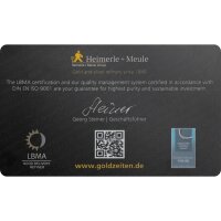 1 Gramm Goldbarren Heimerle & Meule geprägt | Neuware LBMA