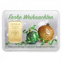 Geschenkbarren "Frohe Weihnachten - Kugeln" 10...