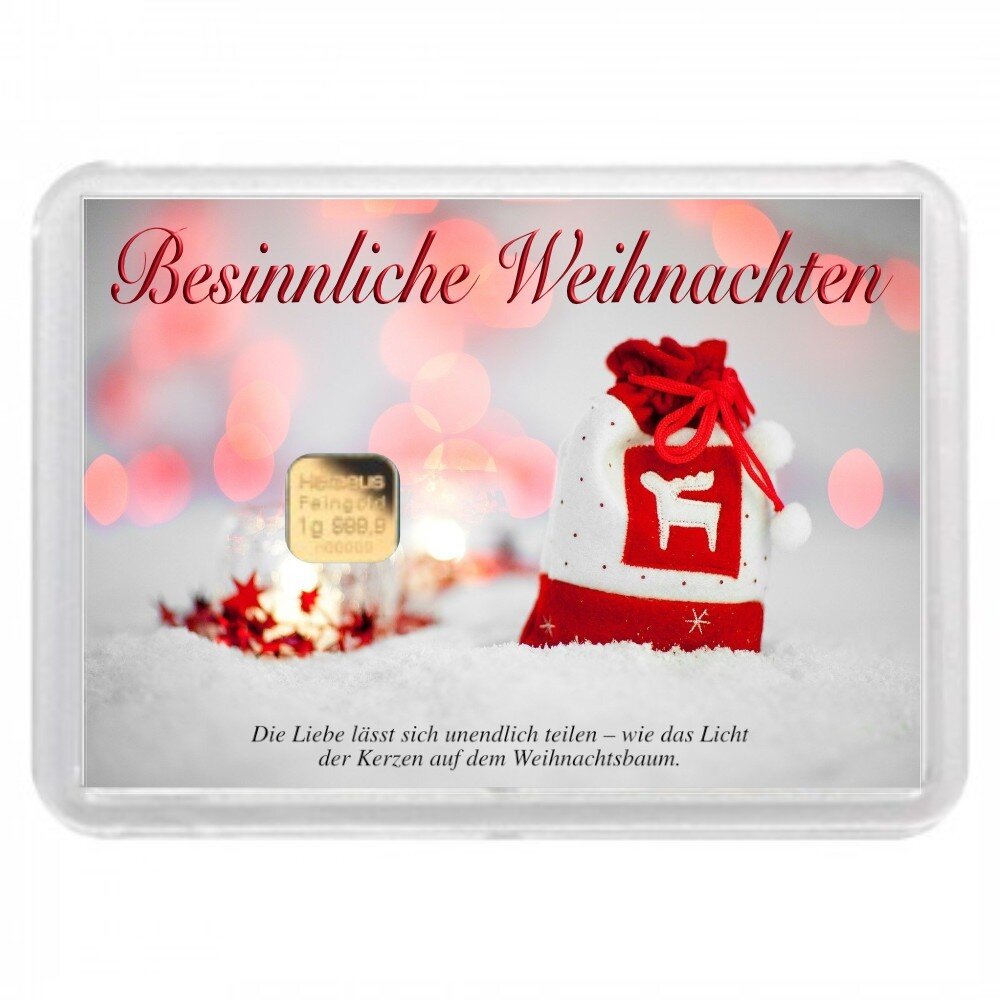 Geschenkbarren "Besinnliche Weihnachten -...