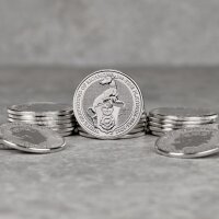 UK The Queen´s Beasts 10. Ausgabe 2022 White Greyhound 1 oz Platin