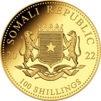 Somalia Elefant 2022 1/10 oz Gold