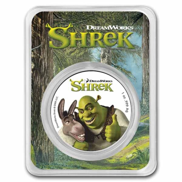 Niue Shrek 2021 1 oz Silber | Coloriert