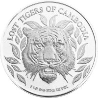 Cambodia Lost Tiger 2022 1 oz Silber