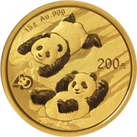 China Panda 2022 15 Gramm Gold - 40 Jahre Jubiläum -...