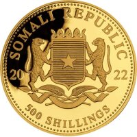 Somalia Elefant 2022 1/2 oz Gold