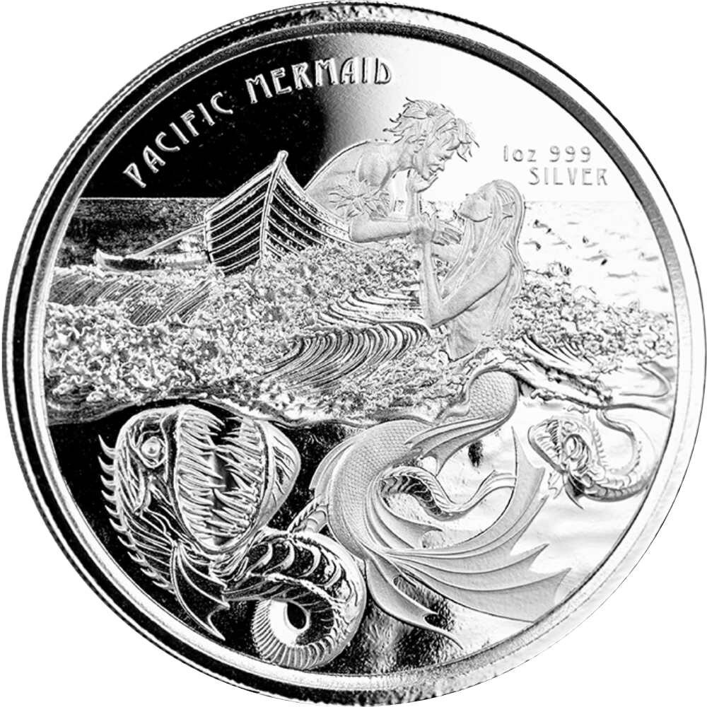 Samoa Pacific Mermaid - Meerjungfrau 2021 1 oz Silber