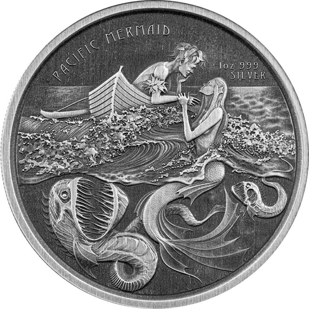Samoa Pacific Mermaid - Meerjungfrau 2021 1 oz Silber |...