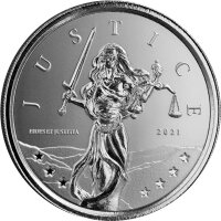 Gibraltar Lady Justice - Justitia 2021 1 oz Silber