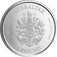 Gibraltar Lady Justice - Justitia 2021 1 oz Silber