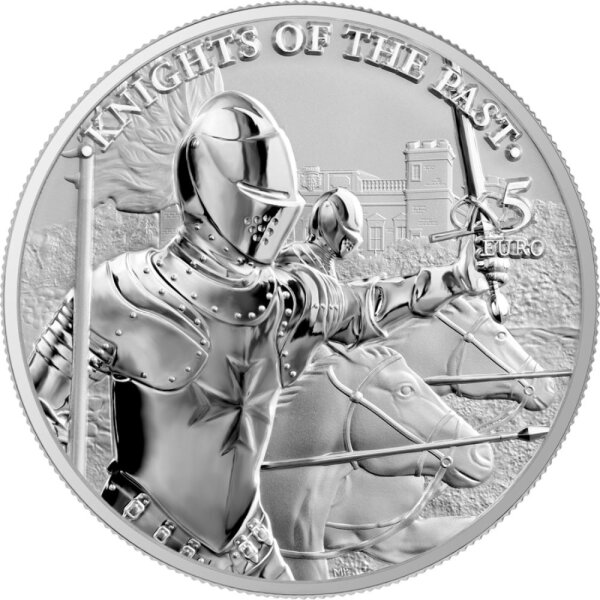 Malta Knights of the Past 1. Ausgabe 2021 Ritter von Malta 1 oz Silber