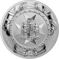 Malta Knights of the Past 1. Ausgabe 2021 Ritter von Malta 1 oz Silber