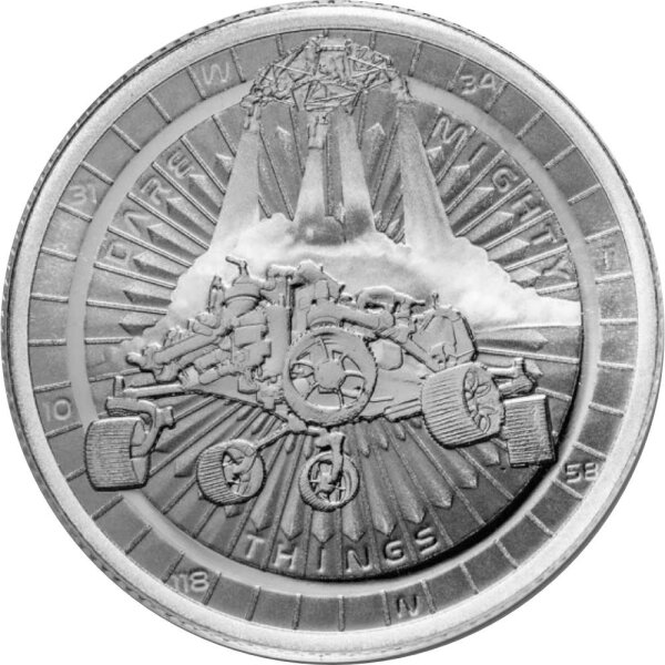 Niue Mars-Landung - Preserverance Rover 2021 - 1 oz Silber