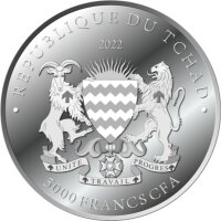 Tschad Bitcoin 2022 1 oz Silber