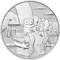 Tuvalu Die Simpsons - 2021 Marge & Maggie 1 oz Silber