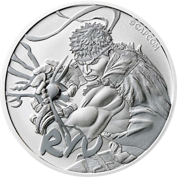 Tuvalu Street Fighter 1. Ausgabe 2022 Ryu 1 oz Silber