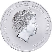 Tuvalu Street Fighter 1. Ausgabe 2022 Ryu 1 oz Silber