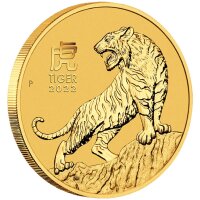 Australien Lunar III 2022 Jahr des Tigers 2 oz Gold