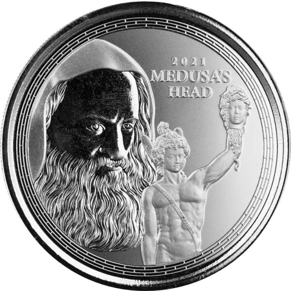 Gibraltar Perseus Kopf der Medusa 2021 1 oz Silber