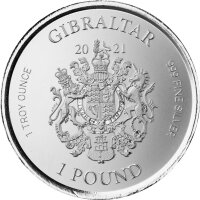 Gibraltar Perseus Kopf der Medusa 2021 1 oz Silber