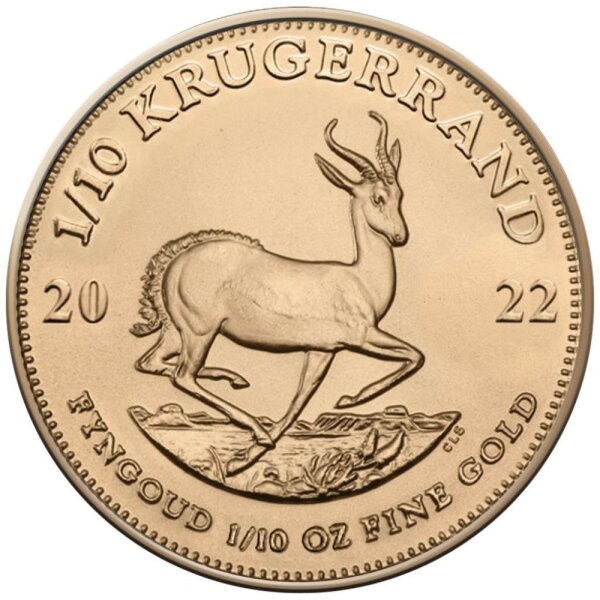 Südafrika Krügerrand 2022 1/10 oz Gold