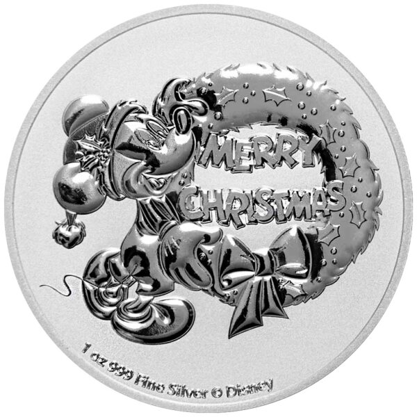 Niue Disney 2021 - Micky Maus "Christmas" - 1 oz Silber | incl. Münzkapsel