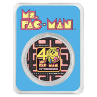 Niue Ms PAC-MAN - 40 Jahre Jubiläum 2021 - 1 oz Silber | Coloriert