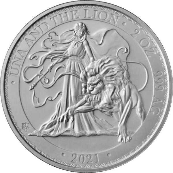 Saint Helena Una & The Lion 2021 2 oz Silber