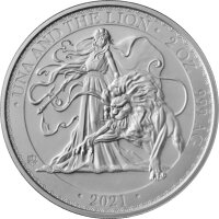 Saint Helena Una & The Lion 2021 2 oz Silber