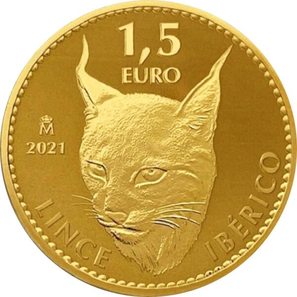 Spanien Iberischer Luchs 2021 1 oz Gold