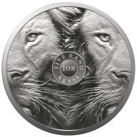 Südafrika Big Five II 2. Ausgabe Löwe 2022 1 oz Silber