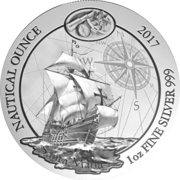 Ruanda Nautical 2017 Santa Maria 1 oz Silber