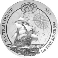 Ruanda Nautical 2017 Santa Maria 1 oz Silber