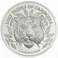 Kambodscha Tiger 2022 5 oz Silber