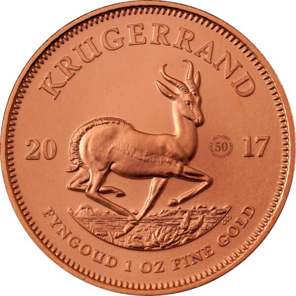 Südafrika Krügerrand 2017 50 Jahre 1 oz Gold