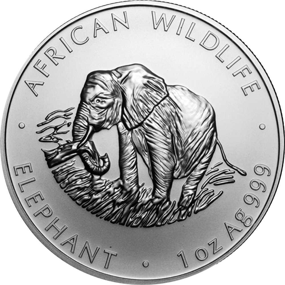 Sambia Elefant 2000 1 oz Silber