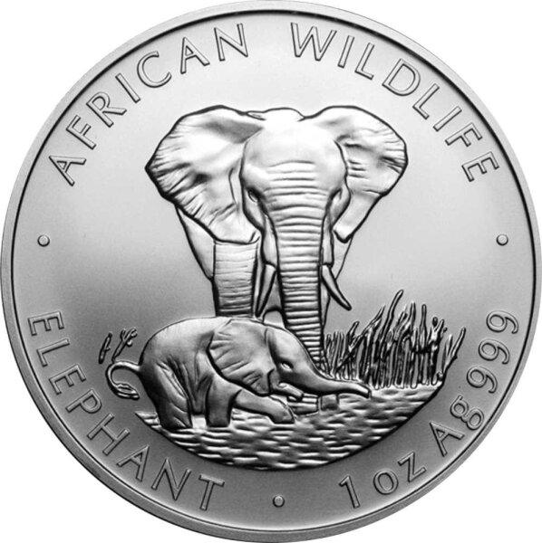 Sambia Elefant 1999 1 oz Silber