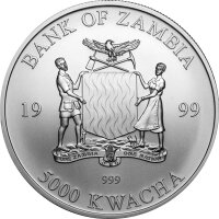 Sambia Elefant 1999 1 oz Silber