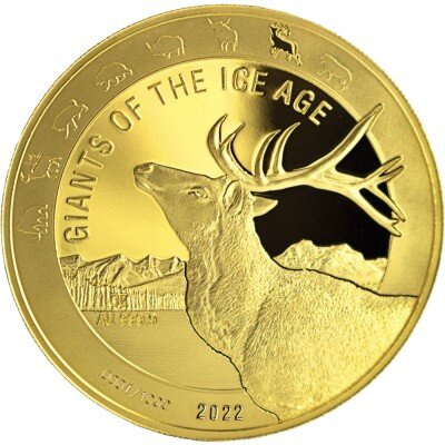 Ghana Giganten der Eiszeit 7. Ausgabe 2022 Rentier 1 oz Gold