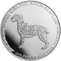Tschad Celtic Animals Wolfhound - Wolfshund 2022 1 oz Silber