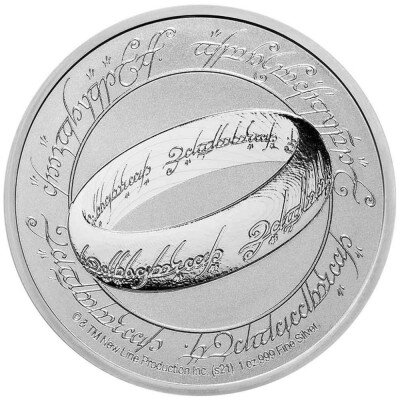 Niue Herr der Ringe 1. Ausgabe 2021 Der Eine Ring 1 oz Silber