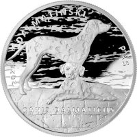 Kroatien Dog 1. Ausgabe Dalmatiner 2021 oz Silber