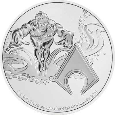 Niue DC Comics 4. Ausgabe 2022 Aquaman 1 oz Silber
