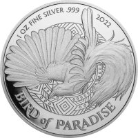 Papua New Guinea Birds of Paradise 1. Ausgabe 2022 1 oz...