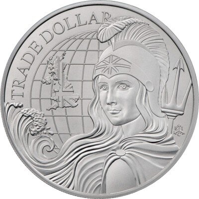 St. Helena 2. Ausgabe Modern British Trade Dollar 2022 1 oz Silber