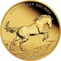 Australien Brumby 2. Ausgabe 2022 1 oz Gold | Wildpferd