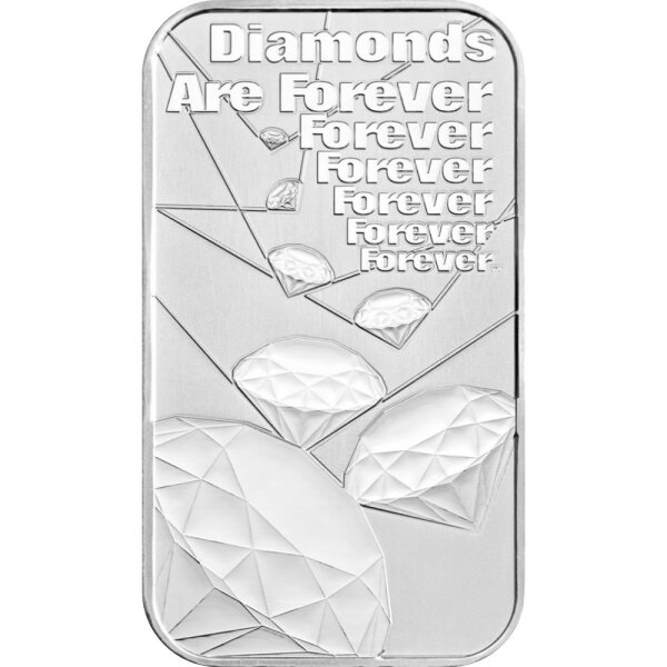 31,1 Gramm Silberbarren UK James Bond 007 - Diamonds are Forever