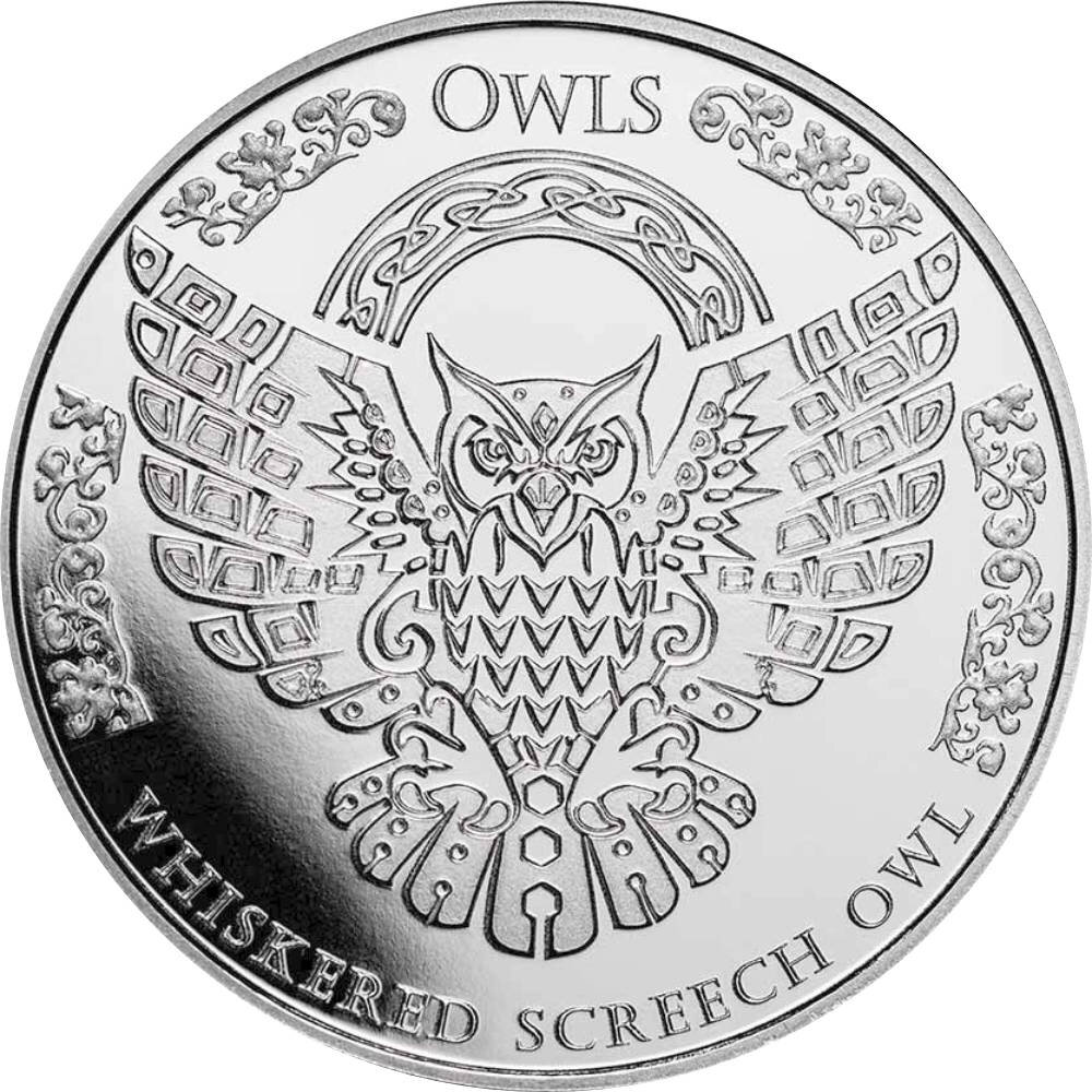 Tokelau Owls 3. Ausgabe Whiskered Screech Owl 2022 1 oz...