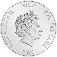Niue Fluch der Karibik 4. Ausgabe Queen Annes Revenge 2022 1 oz Silber