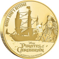Niue Fluch der Karibik 4. Ausgabe Queen Annes Revenge 2022 - 1 oz Gold
